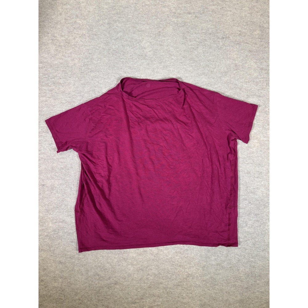 Lululemon‎ T-Shirt Mens XL Purple Short Sleeve Crew Neck Lightweight Tee